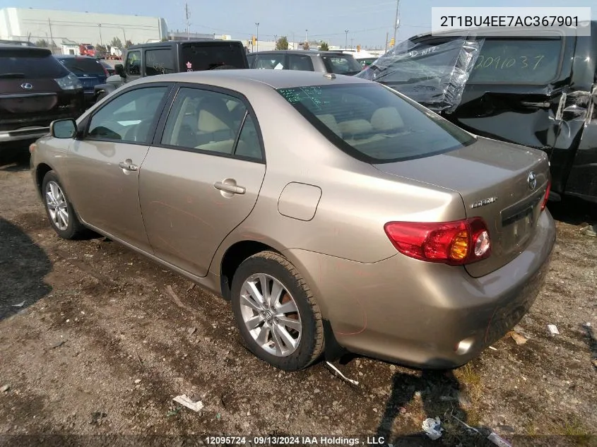 2010 Toyota Corolla Le VIN: 2T1BU4EE7AC367901 Lot: 12095724