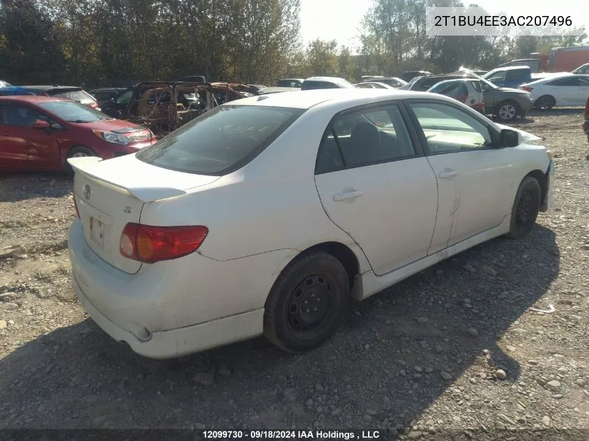 2T1BU4EE3AC207496 2010 Toyota Corolla S