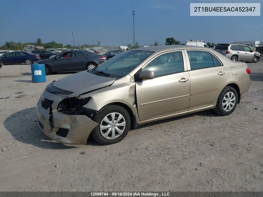 2010 Toyota Corolla VIN: 2T1BU4EE5AC452347 Lot: 12099744