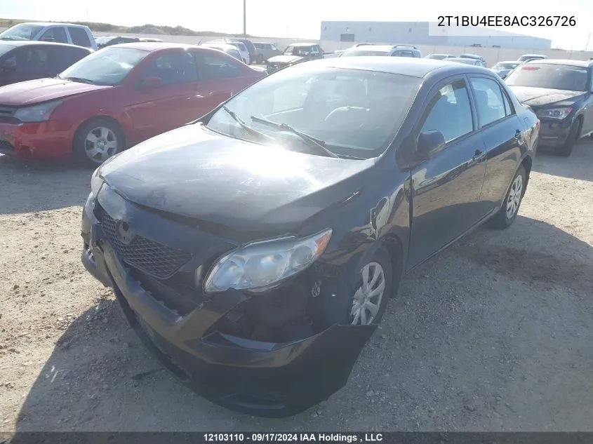 2010 Toyota Corolla Ce VIN: 2T1BU4EE8AC326726 Lot: 12103110