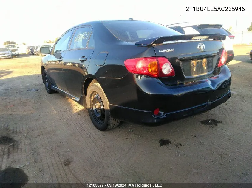 2010 Toyota Corolla S/Le/Xle VIN: 2T1BU4EE5AC235946 Lot: 12105677