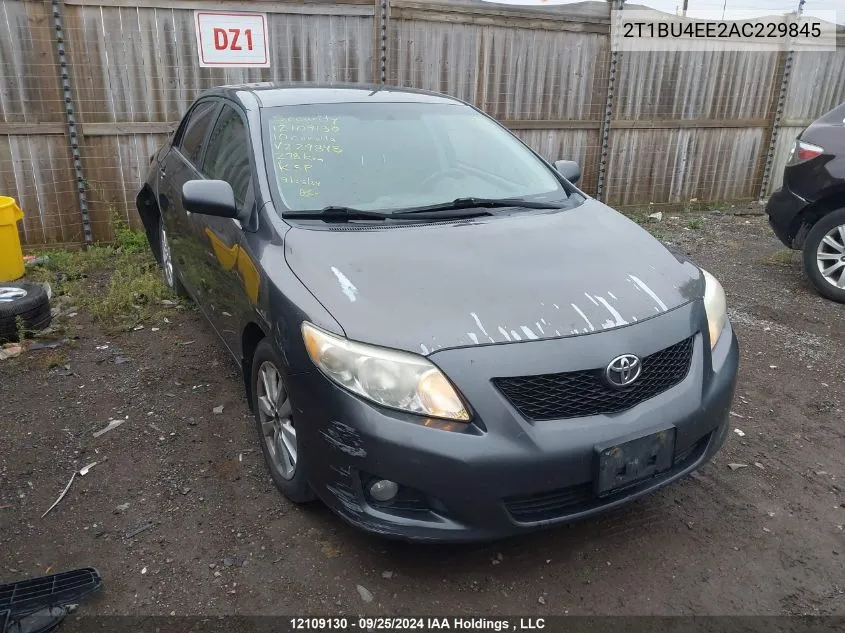 2010 Toyota Corolla S/Le/Xle VIN: 2T1BU4EE2AC229845 Lot: 12109130