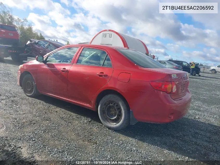 2010 Toyota Corolla Ce VIN: 2T1BU4EE5AC206592 Lot: 12125751