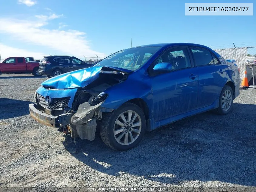 2010 Toyota Corolla S VIN: 2T1BU4EE1AC306477 Lot: 12126438