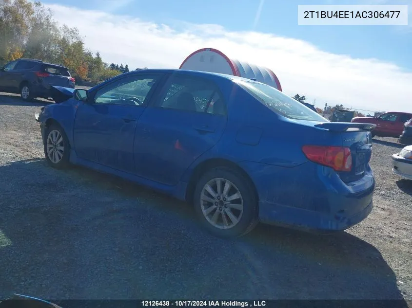 2010 Toyota Corolla S VIN: 2T1BU4EE1AC306477 Lot: 12126438