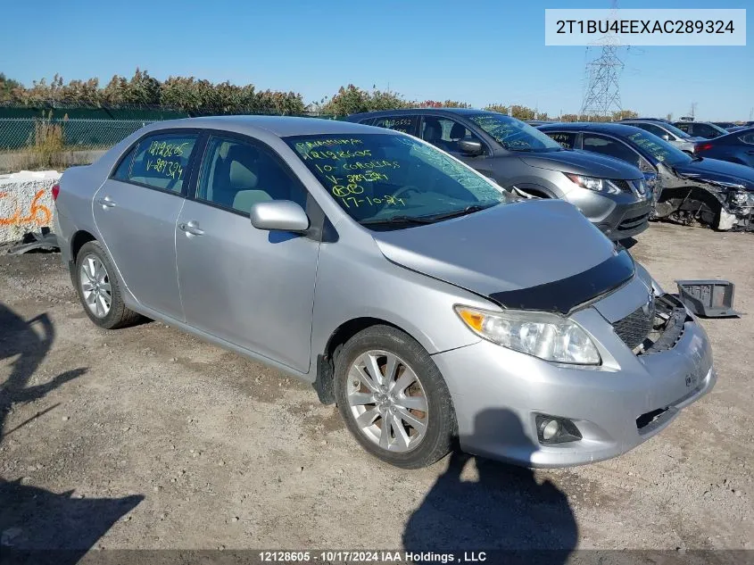 2010 Toyota Corolla S/Le/Xle VIN: 2T1BU4EEXAC289324 Lot: 12128605