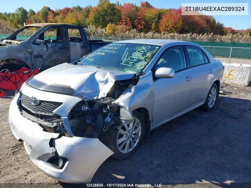 2010 Toyota Corolla S/Le/Xle VIN: 2T1BU4EEXAC289324 Lot: 12128605