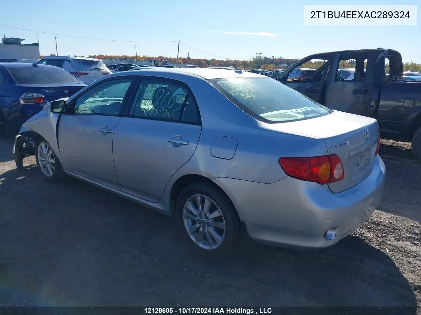 2010 Toyota Corolla S/Le/Xle VIN: 2T1BU4EEXAC289324 Lot: 12128605