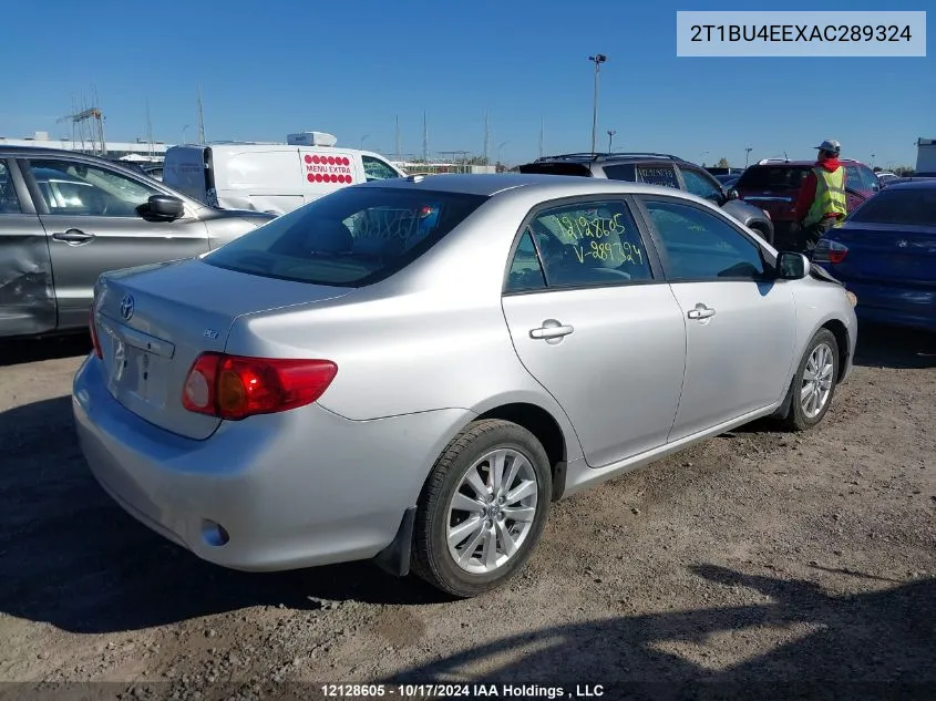 2010 Toyota Corolla S/Le/Xle VIN: 2T1BU4EEXAC289324 Lot: 12128605