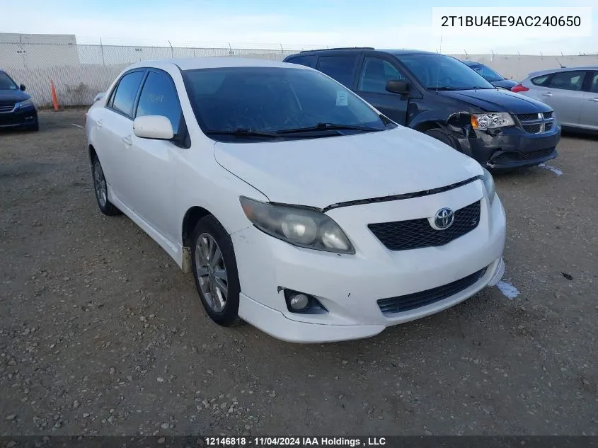 2010 Toyota Corolla S/Le/Xle VIN: 2T1BU4EE9AC240650 Lot: 12146818