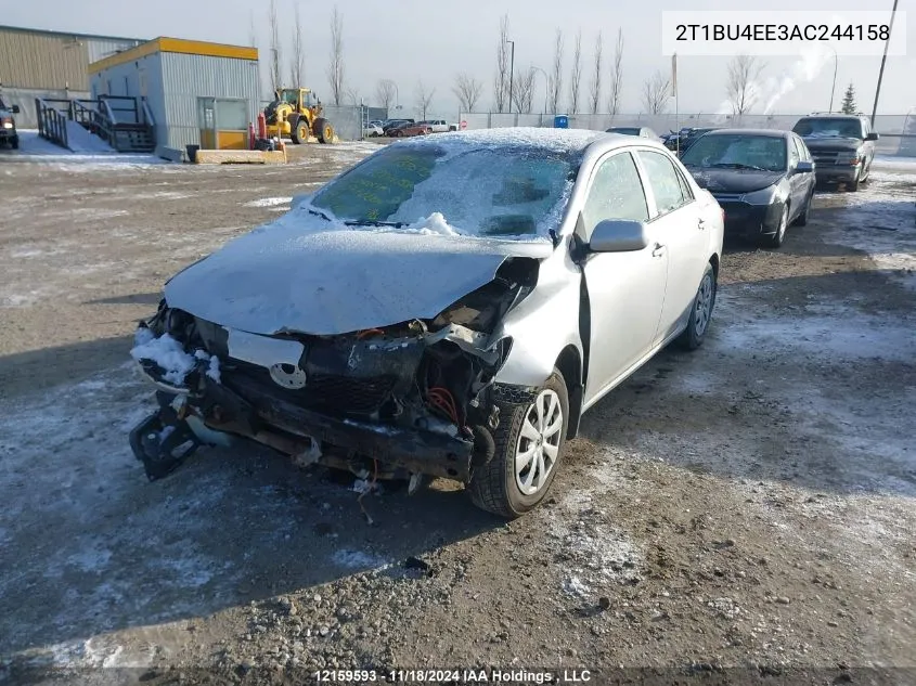 2010 Toyota Corolla S/Le/Xle VIN: 2T1BU4EE3AC244158 Lot: 12159593