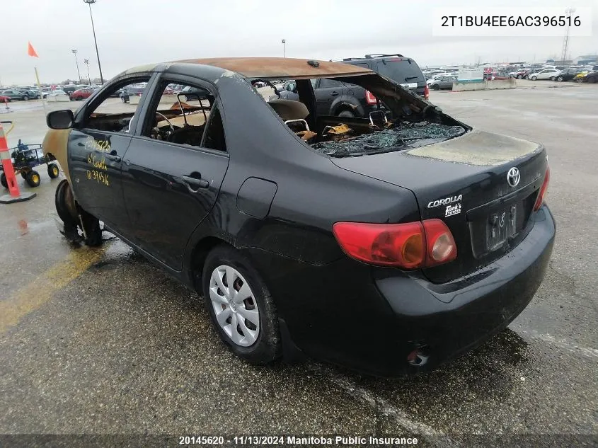 2010 Toyota Corolla Ce VIN: 2T1BU4EE6AC396516 Lot: 20145620