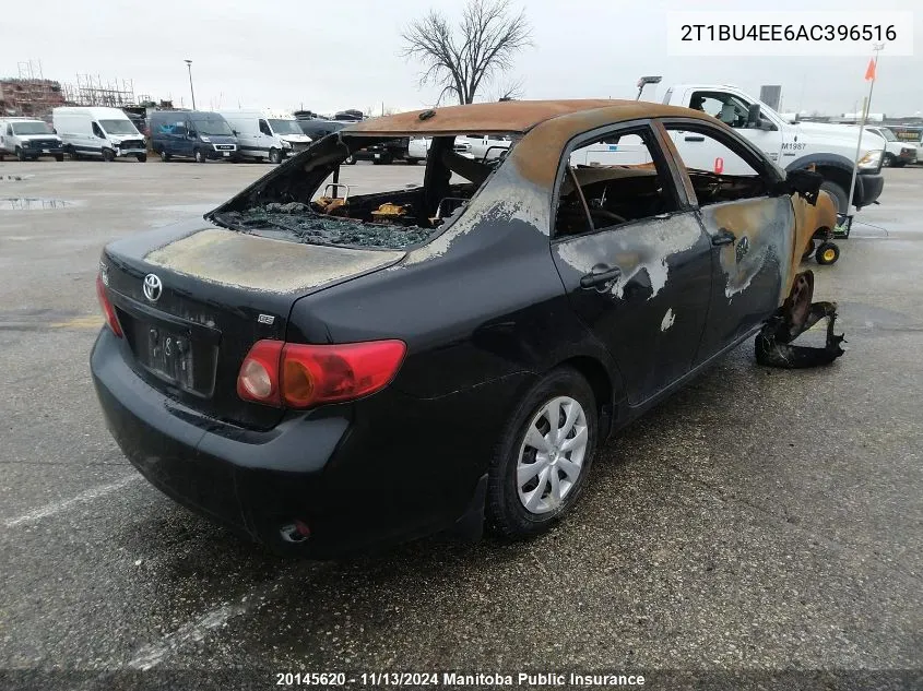 2010 Toyota Corolla Ce VIN: 2T1BU4EE6AC396516 Lot: 20145620