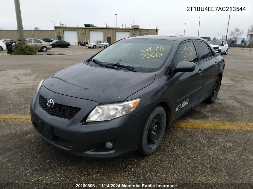 2010 Toyota Corolla Ce VIN: 2T1BU4EE7AC213544 Lot: 20180506