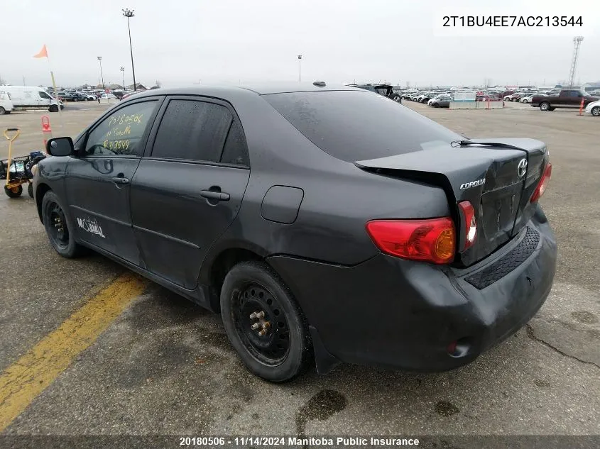 2010 Toyota Corolla Ce VIN: 2T1BU4EE7AC213544 Lot: 20180506