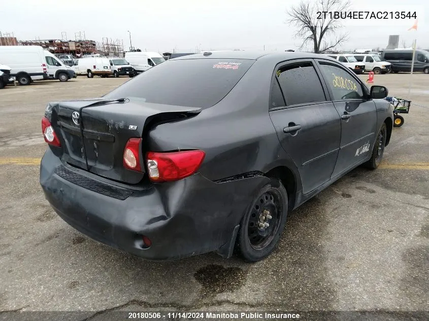 2010 Toyota Corolla Ce VIN: 2T1BU4EE7AC213544 Lot: 20180506