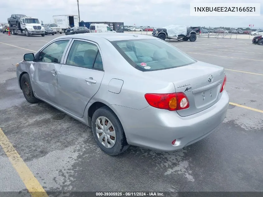 2010 Toyota Corolla Le VIN: 1NXBU4EE2AZ166521 Lot: 39305925