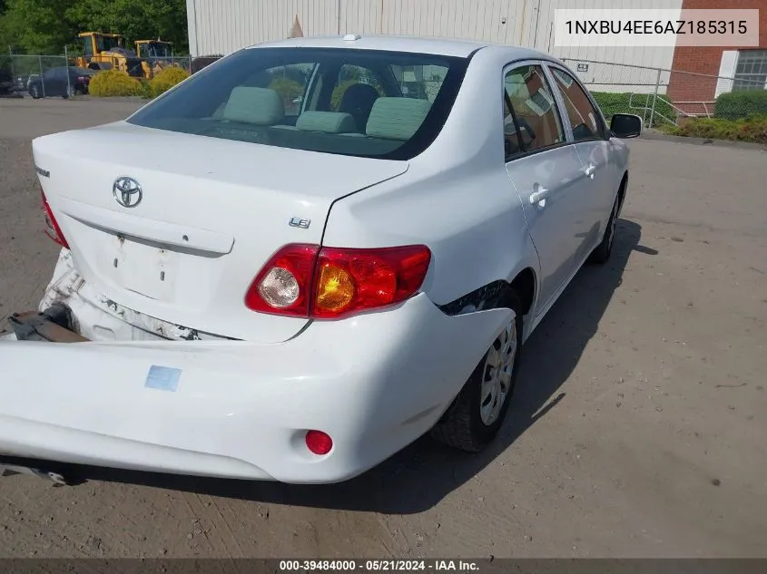 1NXBU4EE6AZ185315 2010 Toyota Corolla Le