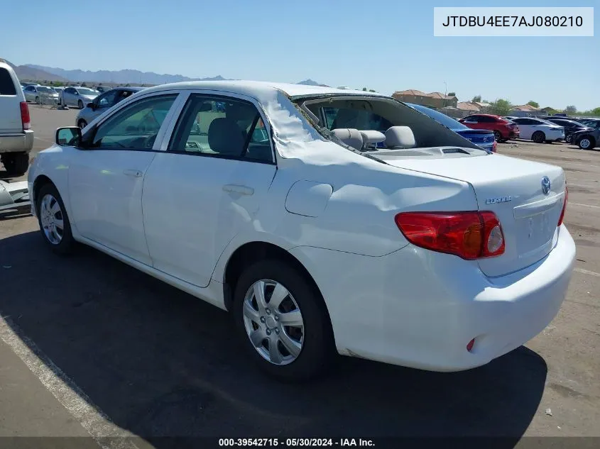 2010 Toyota Corolla Le VIN: JTDBU4EE7AJ080210 Lot: 39542715