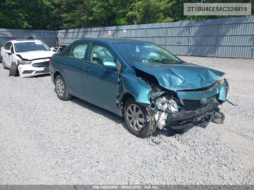 2010 Toyota Corolla Le VIN: 2T1BU4EE5AC324819 Lot: 39582955