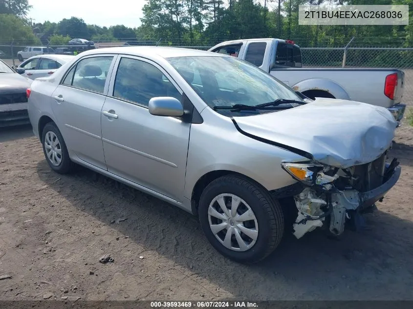 2T1BU4EEXAC268036 2010 Toyota Corolla Le