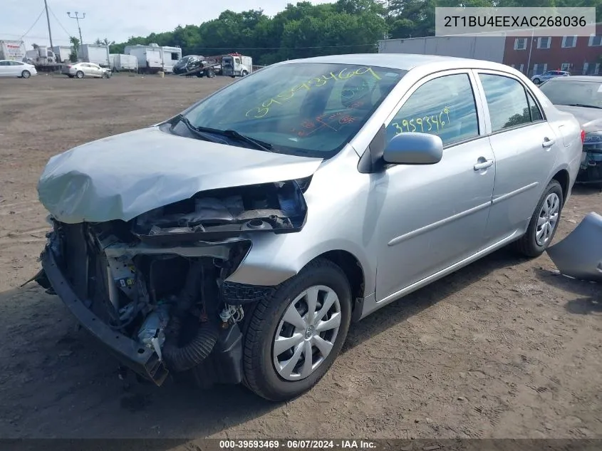 2010 Toyota Corolla Le VIN: 2T1BU4EEXAC268036 Lot: 39593469