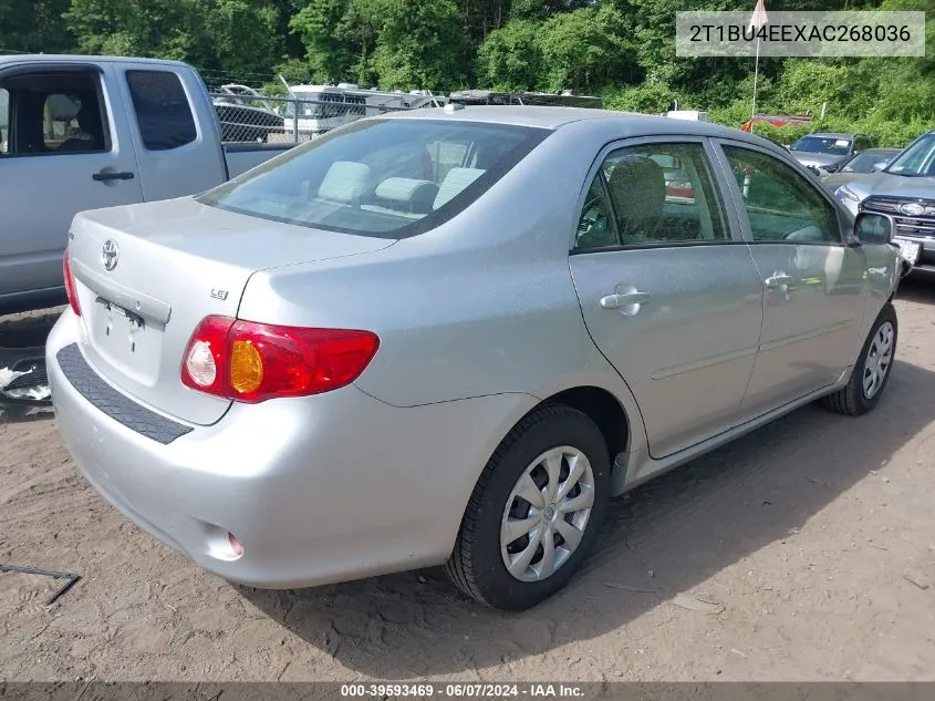 2010 Toyota Corolla Le VIN: 2T1BU4EEXAC268036 Lot: 39593469