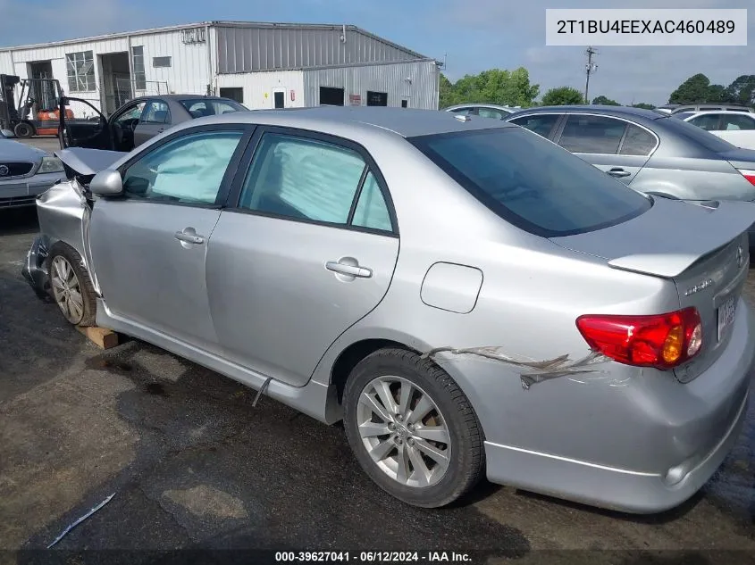 2010 Toyota Corolla S VIN: 2T1BU4EEXAC460489 Lot: 39627041