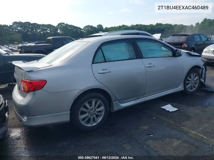 2010 Toyota Corolla S VIN: 2T1BU4EEXAC460489 Lot: 39627041