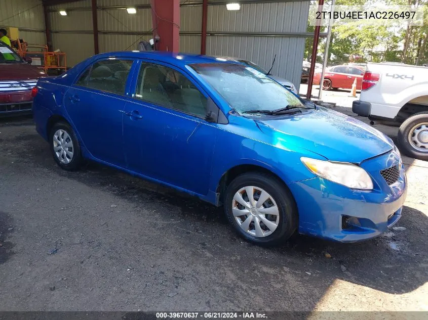 2010 Toyota Corolla VIN: 2T1BU4EE1AC226497 Lot: 39670637