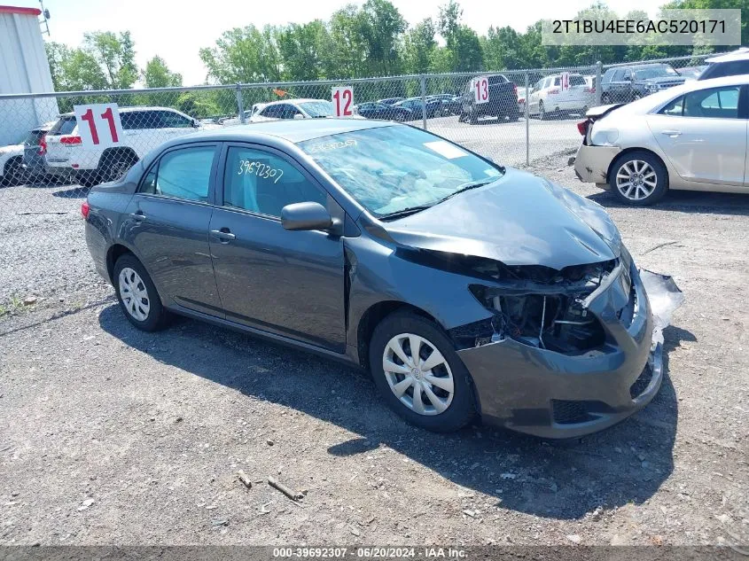 2010 Toyota Corolla Le VIN: 2T1BU4EE6AC520171 Lot: 39692307