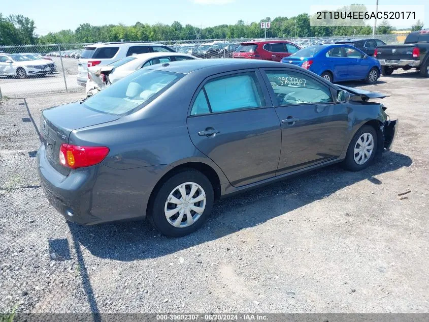 2010 Toyota Corolla Le VIN: 2T1BU4EE6AC520171 Lot: 39692307