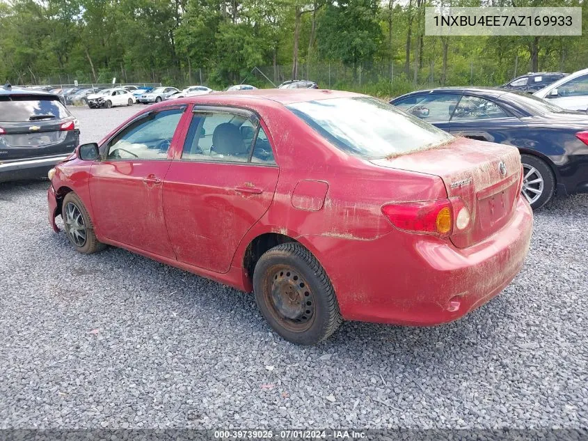 2010 Toyota Corolla Le VIN: 1NXBU4EE7AZ169933 Lot: 39739025