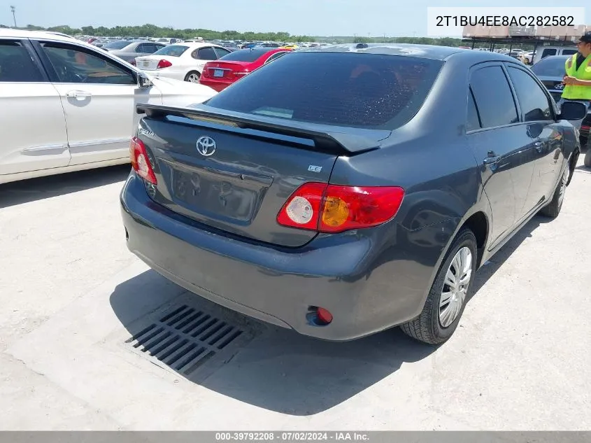 2010 Toyota Corolla Le VIN: 2T1BU4EE8AC282582 Lot: 39792208