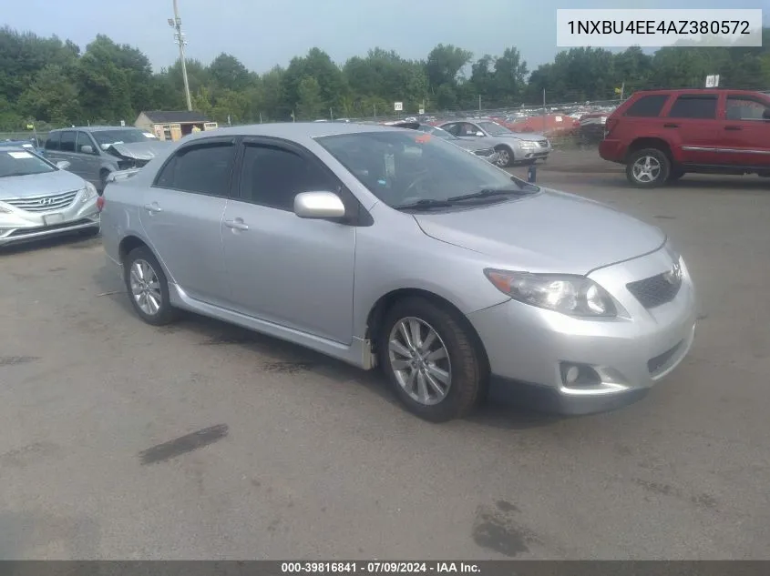 2010 Toyota Corolla S VIN: 1NXBU4EE4AZ380572 Lot: 39816841