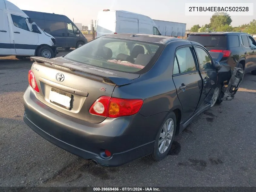 2010 Toyota Corolla S VIN: 2T1BU4EE8AC502528 Lot: 39869486