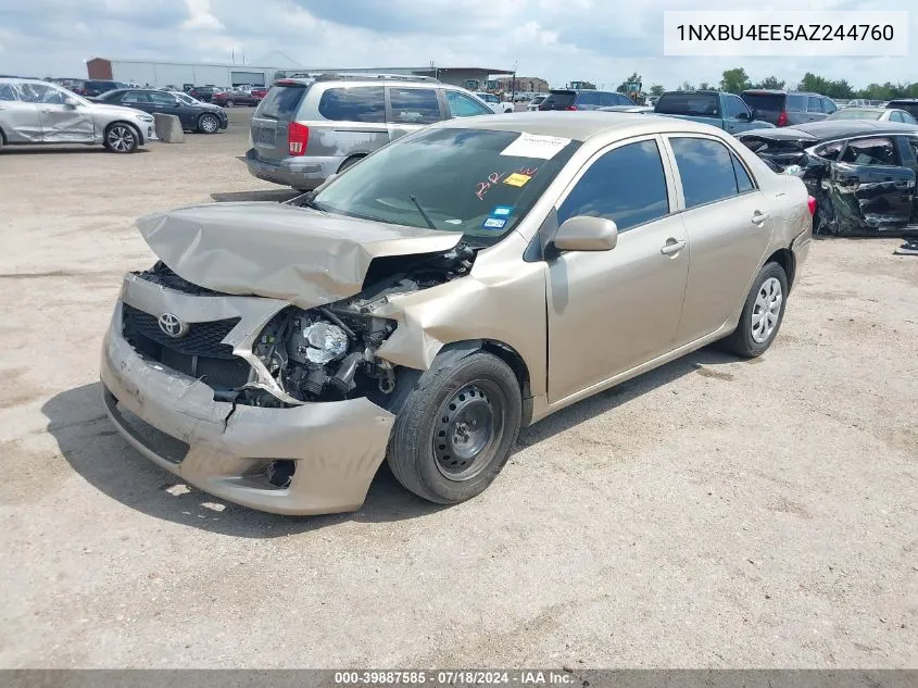 1NXBU4EE5AZ244760 2010 Toyota Corolla Le