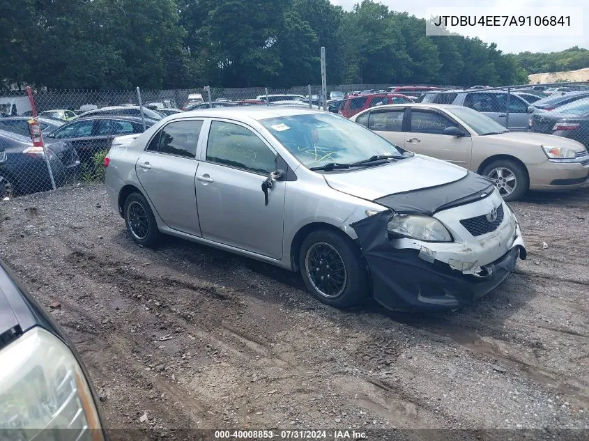 2010 Toyota Corolla Le VIN: JTDBU4EE7A9106841 Lot: 40008853