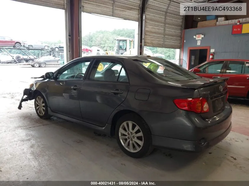 2010 Toyota Corolla S VIN: 2T1BU4EE9AC493368 Lot: 40021431