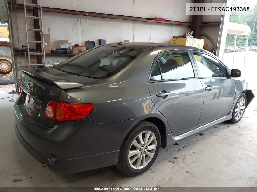 2010 Toyota Corolla S VIN: 2T1BU4EE9AC493368 Lot: 40021431