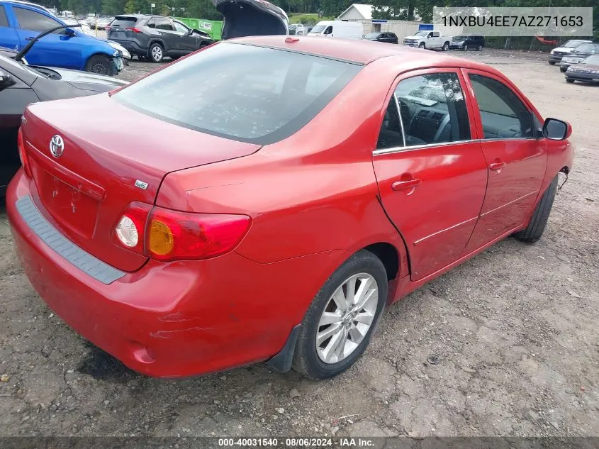 2010 Toyota Corolla Le VIN: 1NXBU4EE7AZ271653 Lot: 40031540