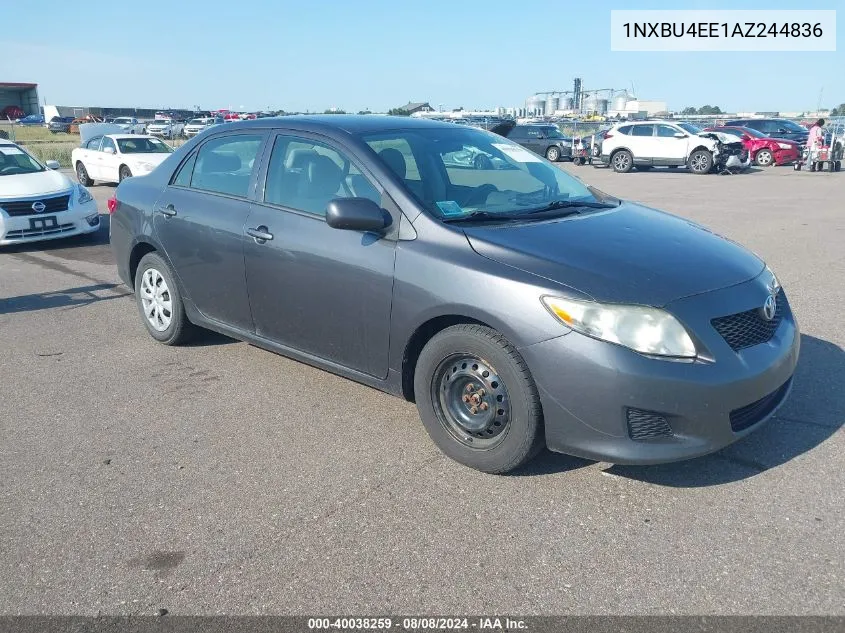 2010 Toyota Corolla Le VIN: 1NXBU4EE1AZ244836 Lot: 40038259