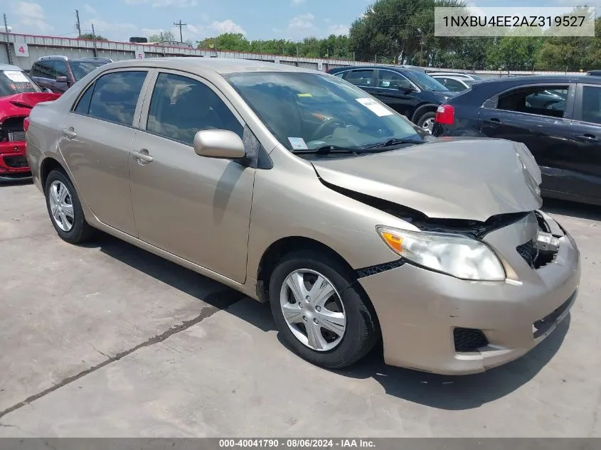 2010 Toyota Corolla Le VIN: 1NXBU4EE2AZ319527 Lot: 40041790