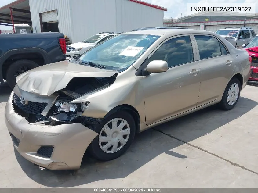 2010 Toyota Corolla Le VIN: 1NXBU4EE2AZ319527 Lot: 40041790