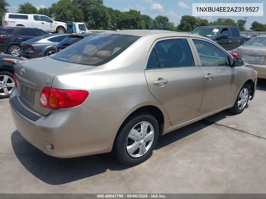 2010 Toyota Corolla Le VIN: 1NXBU4EE2AZ319527 Lot: 40041790