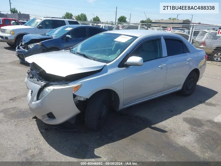 2010 Toyota Corolla Le VIN: 2T1BU4EE8AC488338 Lot: 40046892