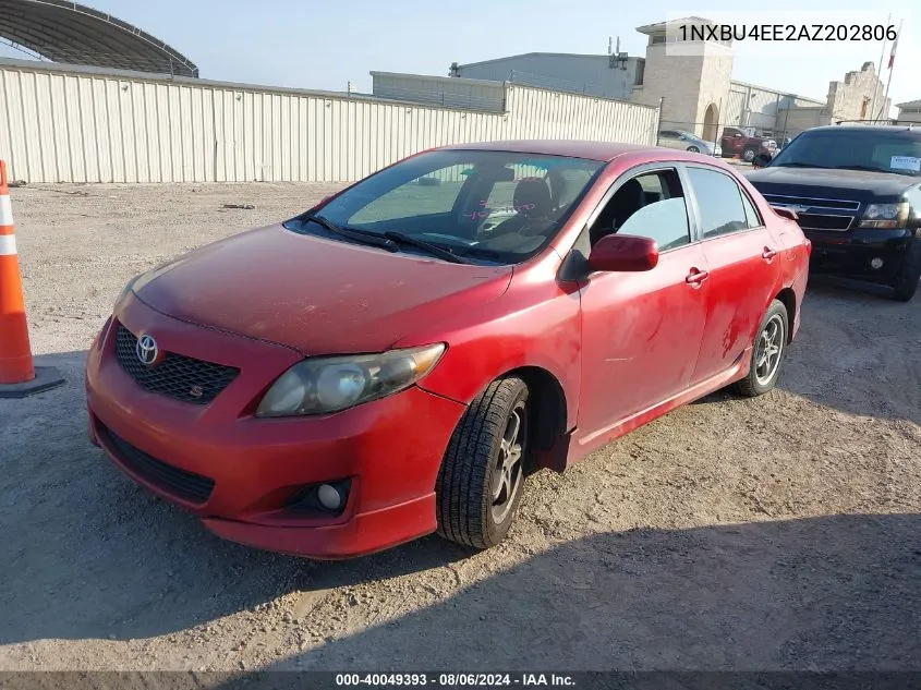 2010 Toyota Corolla S VIN: 1NXBU4EE2AZ202806 Lot: 40049393