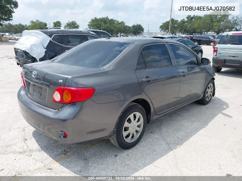 2010 Toyota Corolla Le/S/Xle VIN: JTDBU4EE5AJ070582 Lot: 40050723