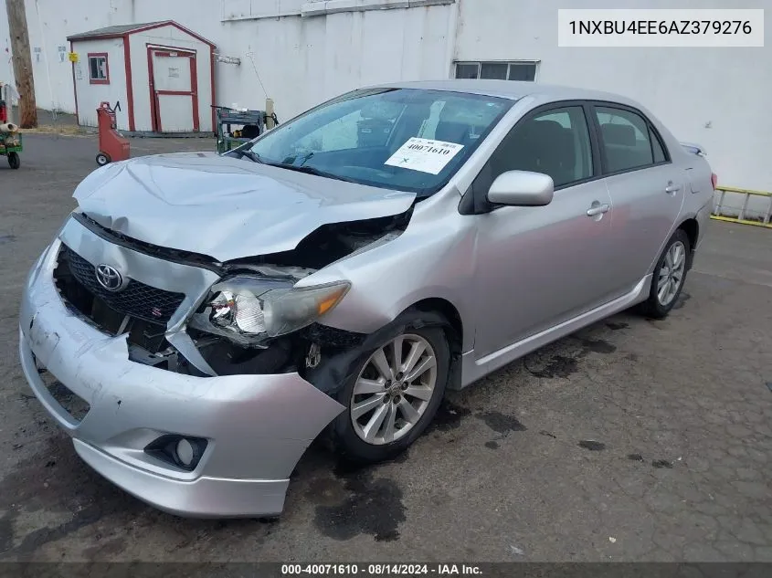 2010 Toyota Corolla S VIN: 1NXBU4EE6AZ379276 Lot: 40071610