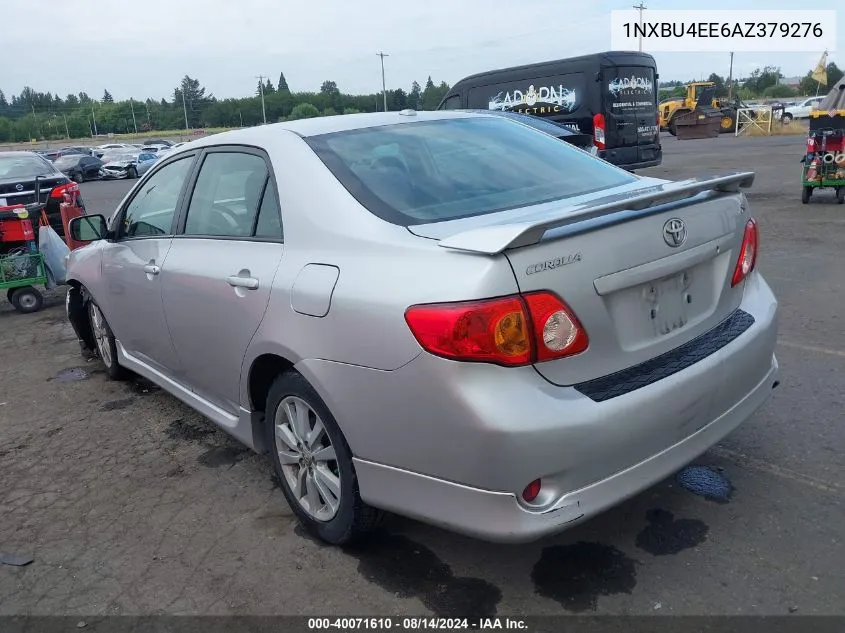 2010 Toyota Corolla S VIN: 1NXBU4EE6AZ379276 Lot: 40071610